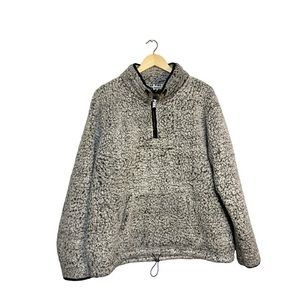 Victoria Secret Pink Frosted Sherpa Pullover Half Zip XL